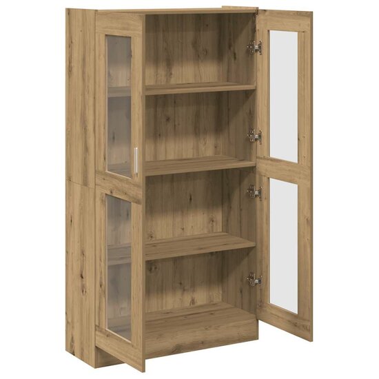 Hoge Kast 82,5X30,5X Bewerkt Hout Artisanaal Eikenkleur 150 cm artisanaal eikenkleurig