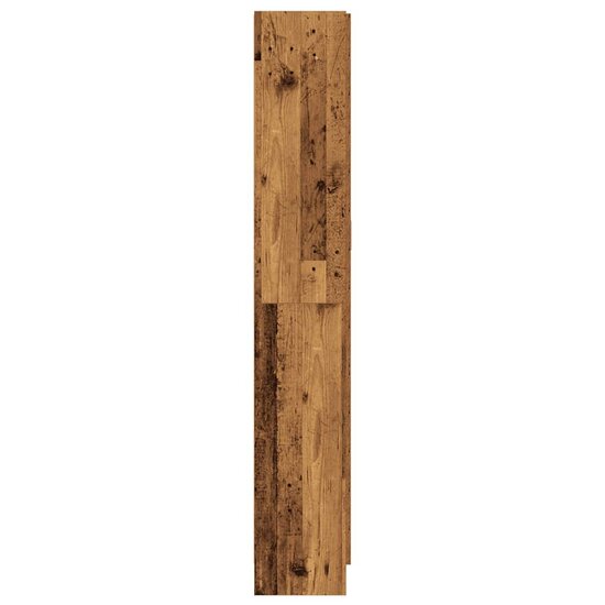 Hoge Kast 82,5X30,5X Bewerkt Hout Kleurig 185 cm Oud hout