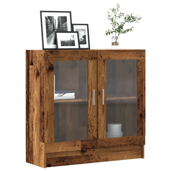 Boekenkast 82,5X30,5X Bewerkt Hout Kleurig 80 cm Oud hout