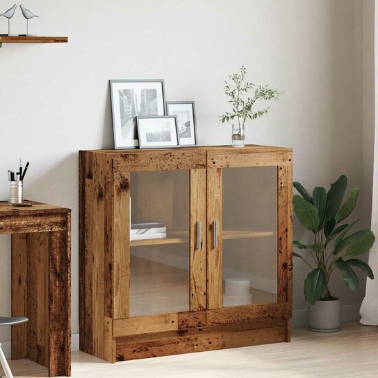 Boekenkast 82,5X30,5X Bewerkt Hout Kleurig 80 cm Oud hout