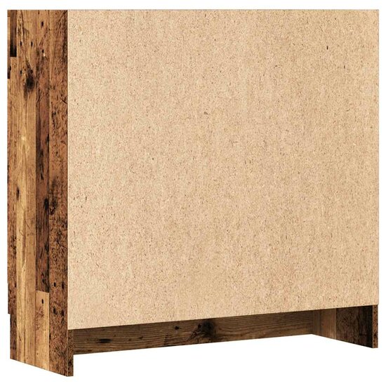 Boekenkast 82,5X30,5X Bewerkt Hout Kleurig 80 cm Oud hout