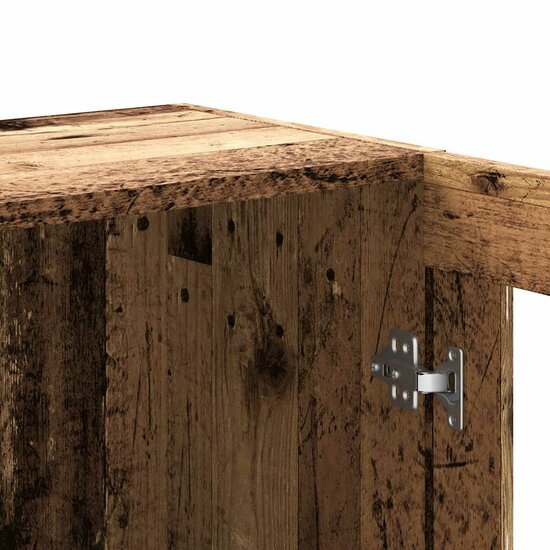 Boekenkast 82,5X30,5X Bewerkt Hout Kleurig 80 cm Oud hout