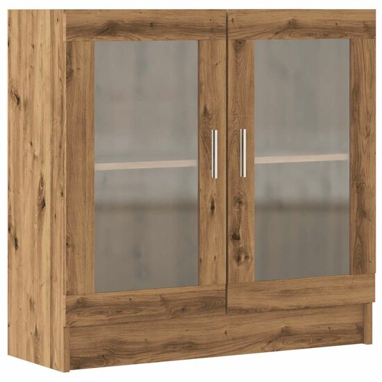 Boekenkast 82,5X30,5X Bewerkt Hout 80 cm artisanaal eikenkleurig
