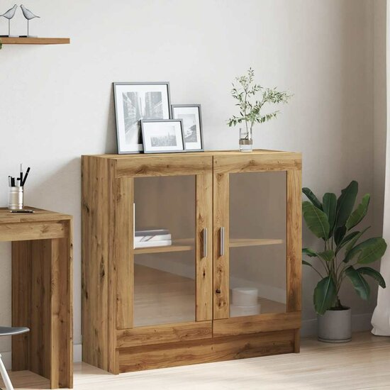 Boekenkast 82,5X30,5X Bewerkt Hout 80 cm artisanaal eikenkleurig