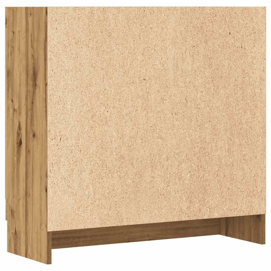 Boekenkast 82,5X30,5X Bewerkt Hout 80 cm artisanaal eikenkleurig