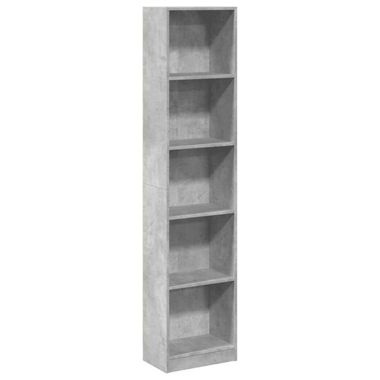 Boekenkast 40X24X Bewerkt Hout Betongrijs 40 cm 176 cm