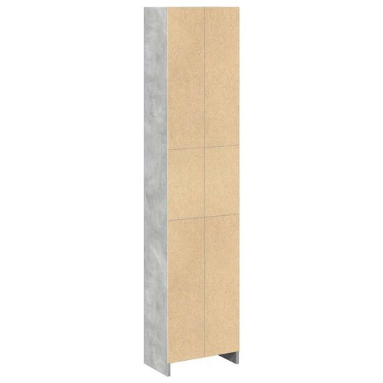 Boekenkast 40X24X Bewerkt Hout Betongrijs 40 cm 176 cm
