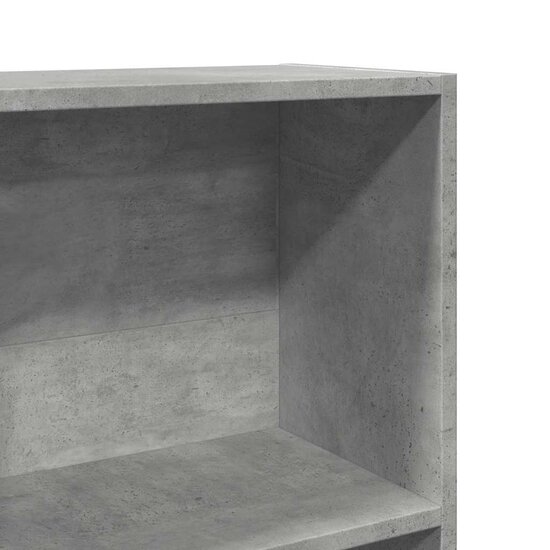 Boekenkast 40X24X Bewerkt Hout Betongrijs 40 cm 176 cm