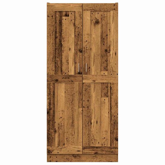 Hoge Kast 82,5X30,5X Bewerkt Hout Kleurig 185 cm Oud hout