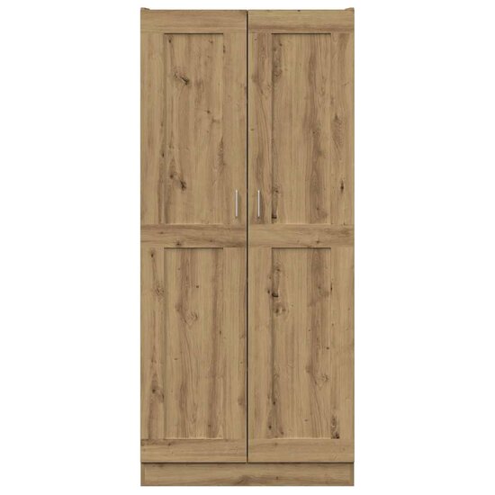 Hoge Kast 82,5X30,5X Bewerkt Hout Artisanaal Eikenkleur 185 cm artisanaal eikenkleurig