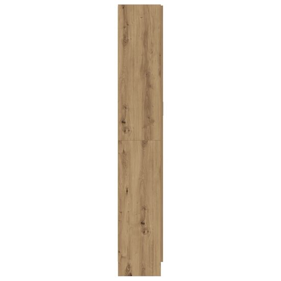 Hoge Kast 82,5X30,5X Bewerkt Hout Artisanaal Eikenkleur 185 cm artisanaal eikenkleurig