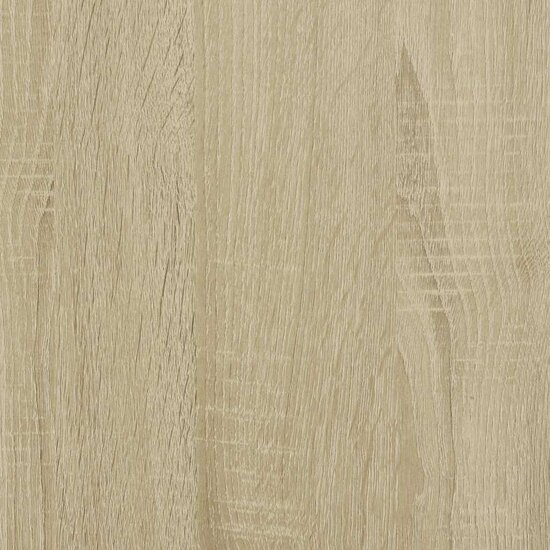Boekenkast 97,5X33X107,5 Cm Bewerkt Hout En Metaal 97.5 x 33 x 107.5 cm Sonoma eiken
