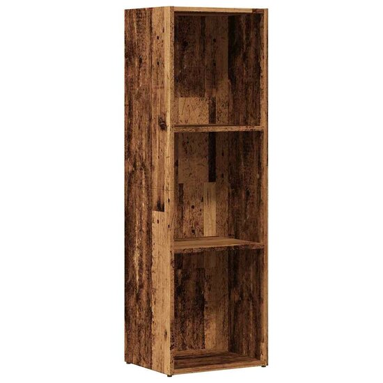 Boekenkast Bewerkt Hout Kleurig 36 x 30 x 114 cm Oud hout