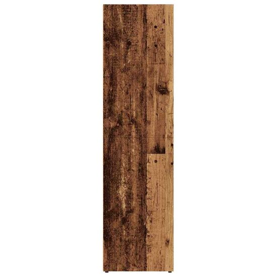 Boekenkast Bewerkt Hout Kleurig 36 x 30 x 114 cm Oud hout