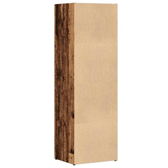 Boekenkast Bewerkt Hout Kleurig 36 x 30 x 114 cm Oud hout