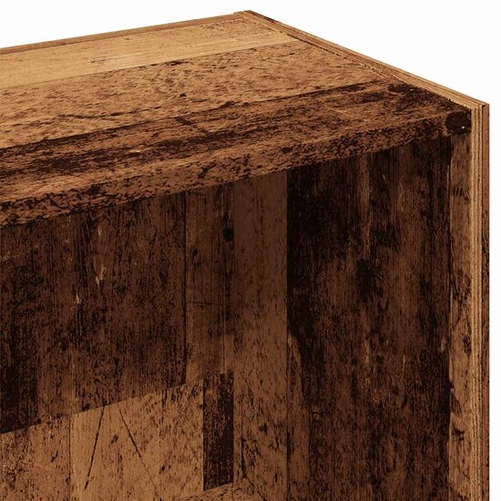 Boekenkast Bewerkt Hout Kleurig 36 x 30 x 114 cm Oud hout