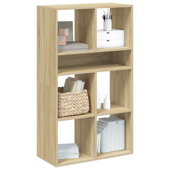 Boekenkast Bewerkt Hout Kleurig 66 x 31 x 112 cm Sonoma eiken