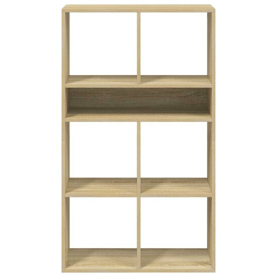 Boekenkast Bewerkt Hout Kleurig 66 x 31 x 112 cm Sonoma eiken