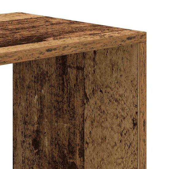 Boekenkast Bewerkt Hout Kleurig 66 x 31 x 112 cm Oud hout