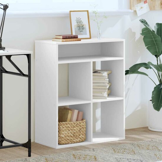 Boekenkast Bewerkt Hout 66 x 31 x 80 cm Wit