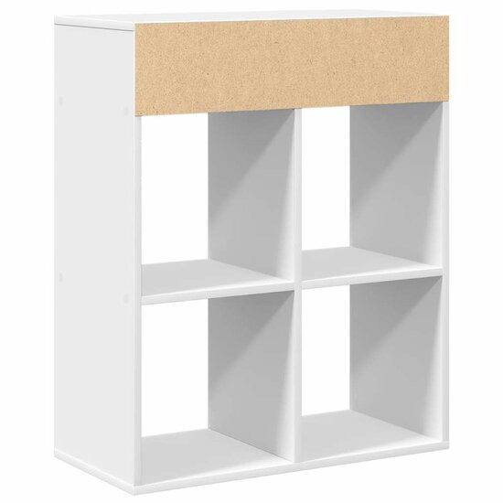 Boekenkast Bewerkt Hout 66 x 31 x 80 cm Wit