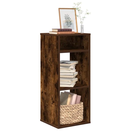 Boekenkast Bewerkt Hout Kleurig 34 x 31 x 80 cm Gerookt eiken