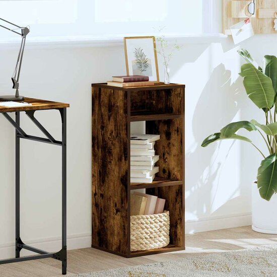 Boekenkast Bewerkt Hout Kleurig 34 x 31 x 80 cm Gerookt eiken