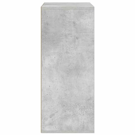 Boekenkast 60X30X71,5 Cm Bewerkt Hout 60 x 30 x 71.5 cm Betongrijs