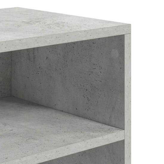 Boekenkast 60X30X71,5 Cm Bewerkt Hout 60 x 30 x 71.5 cm Betongrijs
