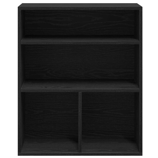 Boekenkast 60X30X71,5 Cm Bewerkt Hout 60 x 30 x 71.5 cm Zwart