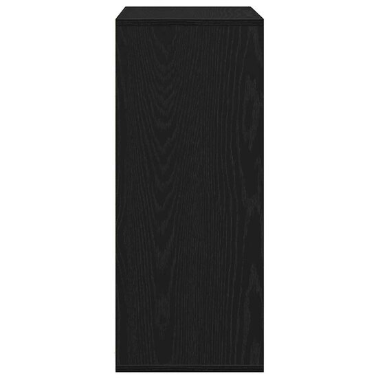 Boekenkast 60X30X71,5 Cm Bewerkt Hout 60 x 30 x 71.5 cm Zwart