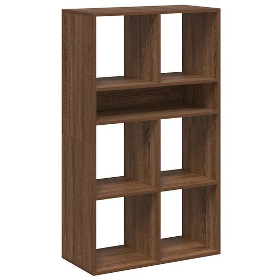 Boekenkast Bewerkt Hout 66 x 31 x 112 cm bruin eikenkleur
