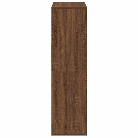 Boekenkast Bewerkt Hout 66 x 31 x 112 cm bruin eikenkleur