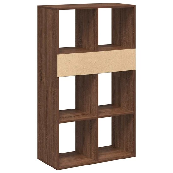 Boekenkast Bewerkt Hout 66 x 31 x 112 cm bruin eikenkleur