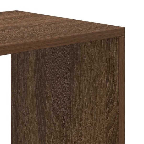 Boekenkast Bewerkt Hout 66 x 31 x 112 cm bruin eikenkleur