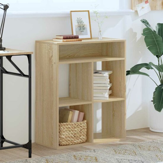 Boekenkast Bewerkt Hout Kleurig 66 x 31 x 80 cm Sonoma eiken