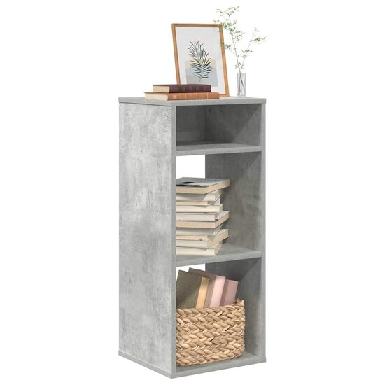 Boekenkast Bewerkt Hout 34 x 31 x 80 cm Betongrijs