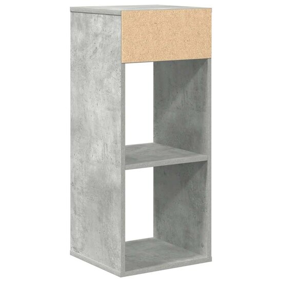 Boekenkast Bewerkt Hout 34 x 31 x 80 cm Betongrijs