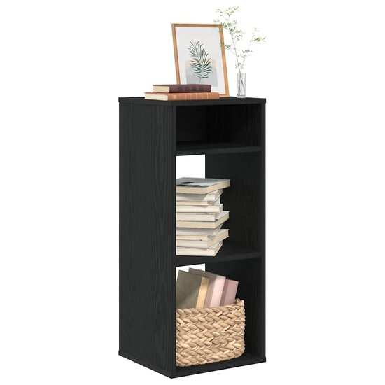 Boekenkast Bewerkt Hout 34 x 31 x 80 cm Zwart