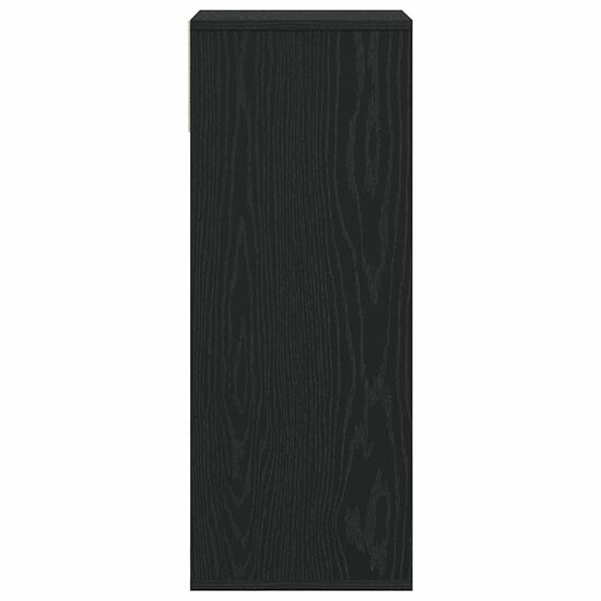Boekenkast Bewerkt Hout 34 x 31 x 80 cm Zwart