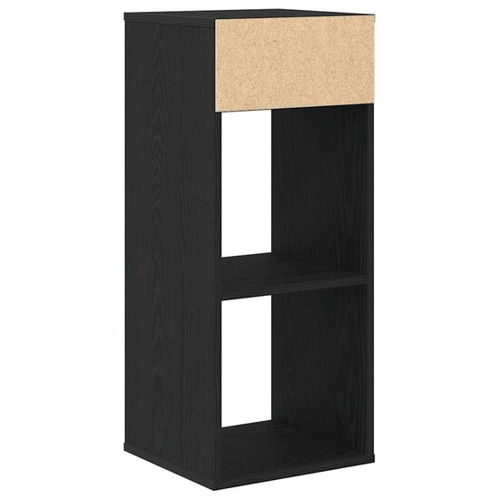 Boekenkast Bewerkt Hout 34 x 31 x 80 cm Zwart