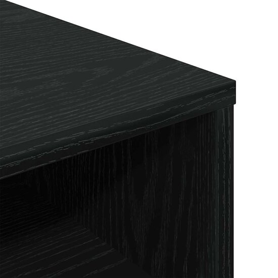 Boekenkast Bewerkt Hout 34 x 31 x 80 cm Zwart