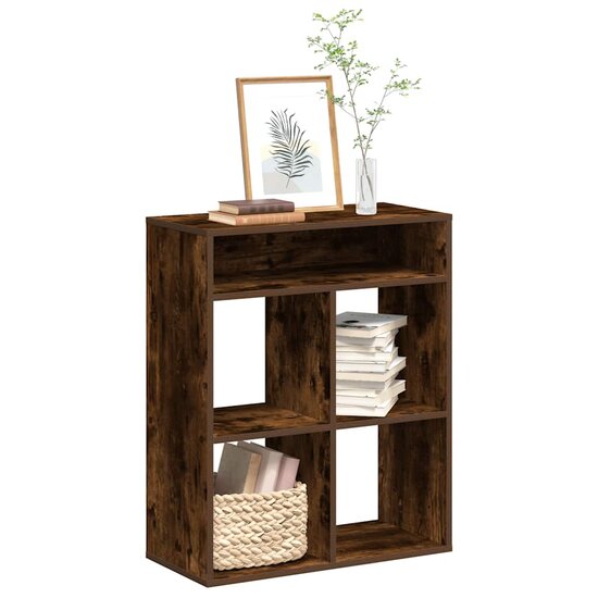 Boekenkast Bewerkt Hout Kleurig 66 x 31 x 80 cm Gerookt eiken