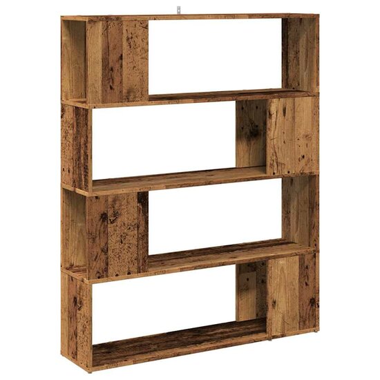 Boekenkast / kamerscherm 100x24x124,5 cm oud houtkleurig