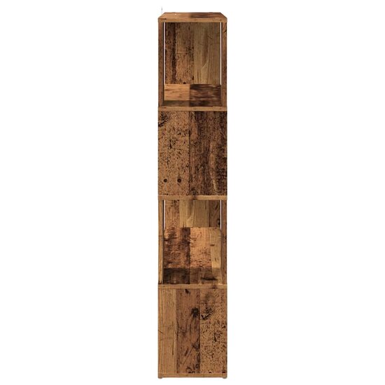 Boekenkast / kamerscherm 100x24x124,5 cm oud houtkleurig