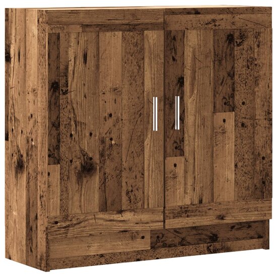 Boekenkast 82,5X30,5X Bewerkt Hout Kleurig 80 cm Oud hout