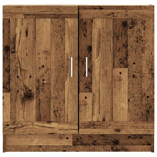 Boekenkast 82,5X30,5X Bewerkt Hout Kleurig 80 cm Oud hout