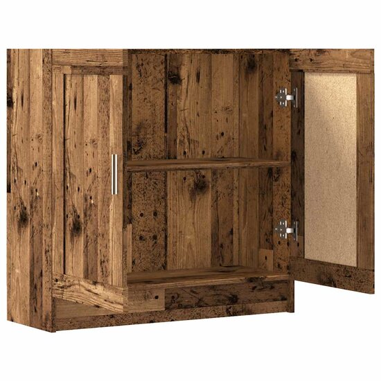 Boekenkast 82,5X30,5X Bewerkt Hout Kleurig 80 cm Oud hout