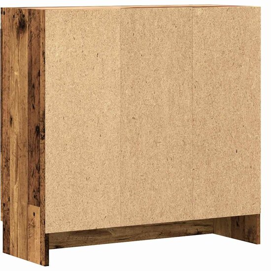 Boekenkast 82,5X30,5X Bewerkt Hout Kleurig 80 cm Oud hout