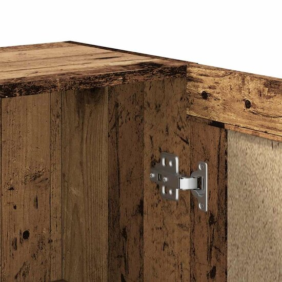 Boekenkast 82,5X30,5X Bewerkt Hout Kleurig 80 cm Oud hout